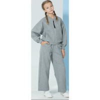 Костюм спортивный для девочки (Делорас) арт.Y63639AB размер 42/158-46/170 цвет серый