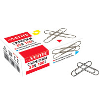 Скрепки никелевые 33мм овальные 100шт/уп. deVENTE арт.4135339