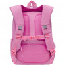 Рюкзак для девочек школьный (GRIZZLY) арт RG-166-1/4 розовый 26х39х17 см