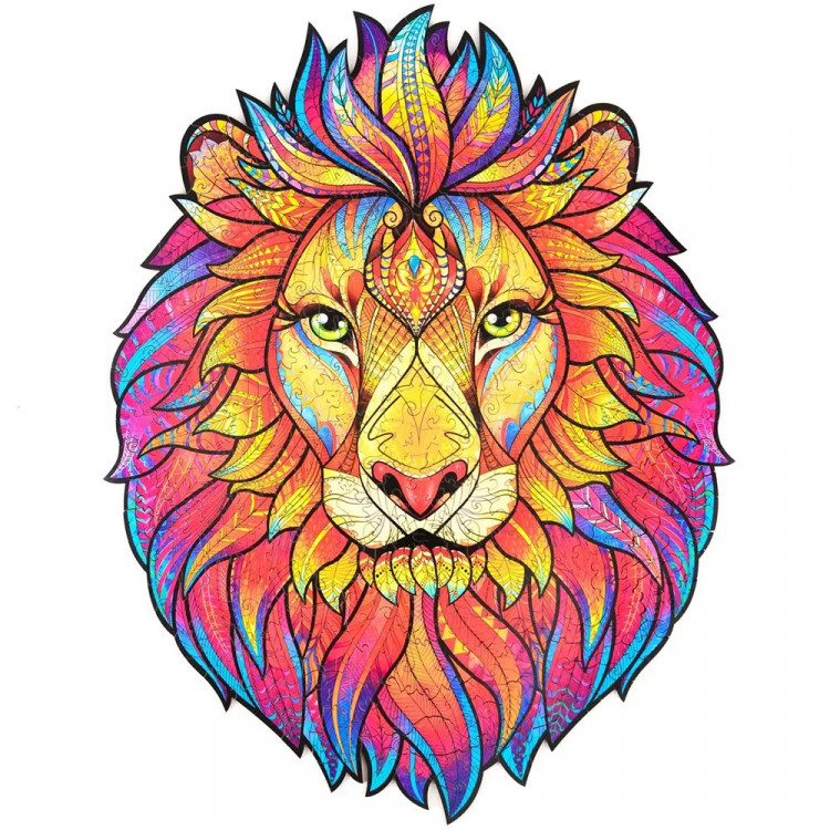 Деревянные пазлы Таинственный лев арт.2009