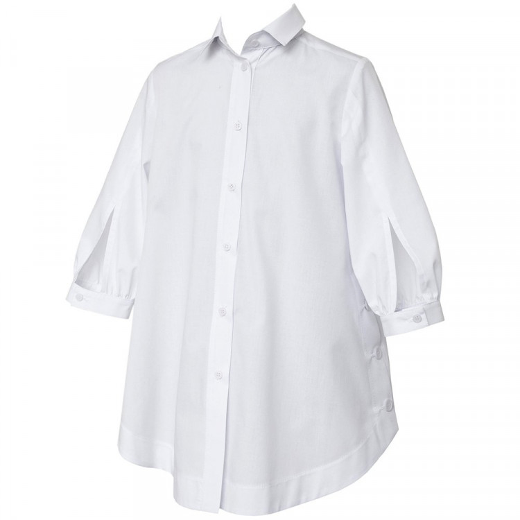 Блузка для девочки (SLY) 3/4 рукав цвет белый арт.144-S-20 размерный ряд 38/146-46/170