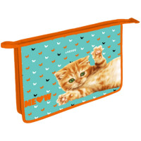 Папка школьная для тетрадей А4 на молнии (deVENTE) Meow арт. 8053307