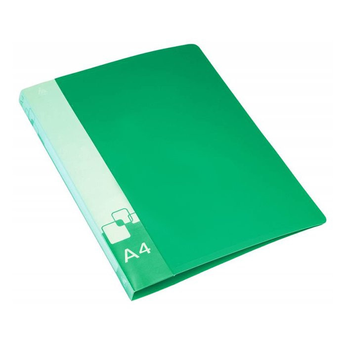 Папка с прижимом А4 16мм пластик 0,7мм зеленая, с карманом (Бюрократ) арт.PZ07CGREEN (Ст.30)