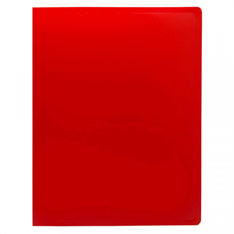 Папка с прижимом А4 16мм пластиковая  0,5мм красная (Buro) арт.ECB04CRED
