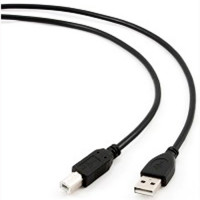 Кабель Bion интерфейсный USB 2.0 AM/BM, 3м,черный