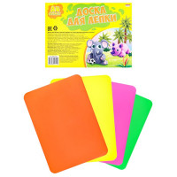 Доска для лепки А4 (Prof-Press) с бортом флуоресцентные толщина 0,2 см ассорти арт ДЛ-1314