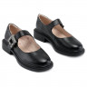 Туфли для девочки (ШАГОВИТА) черные верх-натуральная кожа подкладка-натуральная кожа размерный ряд 34-37 арт.23КФ 63008