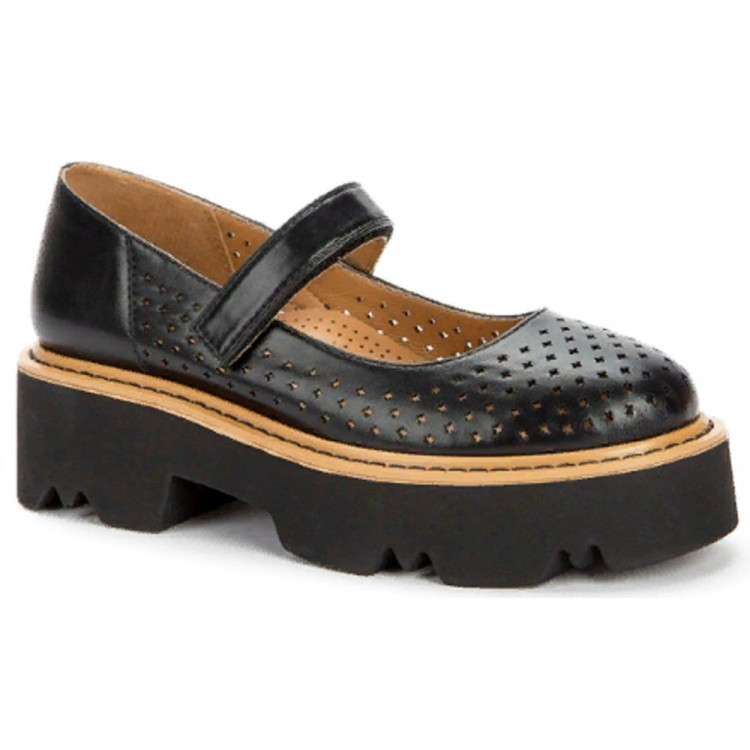 Туфли для девочки (BETSY) черный верх-искусственная кожа подкладка-натуральная кожа размерный ряд 38-39 арт.928331/06-03