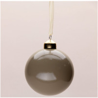 Шар пластик 08см глянцевый цв.коричневый 125 арт.РШ2525