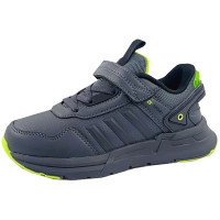 Кроссовки для мальчика (Baas Ploa) цвет серый верх-искусственная кожа подкладка-текстиль размерный ряд 32-37 артикул m-ls-C6412-2