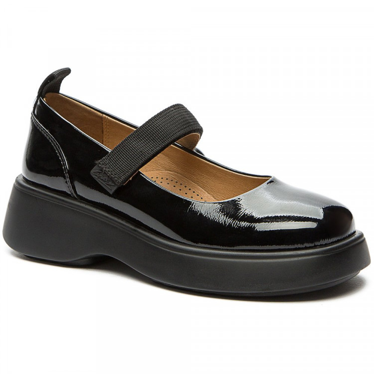 Туфли для девочки (BETSY) черные верх-искусственная кожа лак подкладка- натуральная кожа артикул 938302/07-01