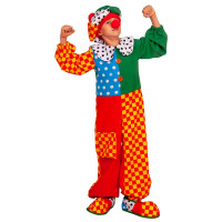 Костюм М (КЛОУН) Филя (комбинезон,кепка,нос) р.122-134 ткань арт.5023