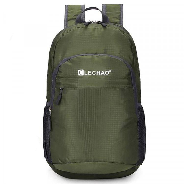 Рюкзак для мальчиков (LECHAO) зеленый арт.CC022_661-5 43х26х15см