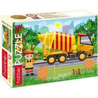 Пазл 12 элементов Служебные машины (Hatber) ассорти арт.12ПЗ5