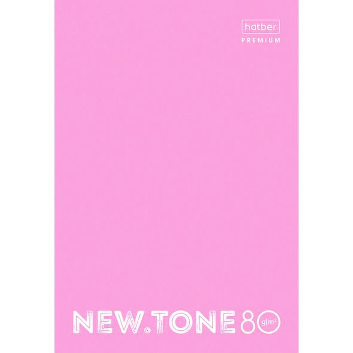 Тетрадь А4 клетка 80 листов скоба (Hatber) NEWtone PASTEL Пион арт 80Т4лA1гр_05018