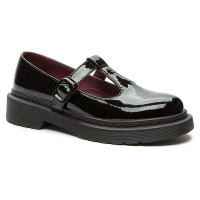 Туфли для девочки (BETSY) черные верх-искусственная кожа лак кожа подкладка-натуральная кожа артикул 938309/01-02