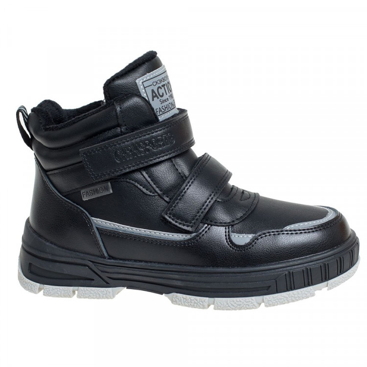 Ботинки для мальчика (Сказка) черные верх-искусственная кожа подкладка - байка  артикул  R016166576BK