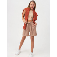Шорты для девочки арт BR 7726 размер 32/128-44/164 цвет какао