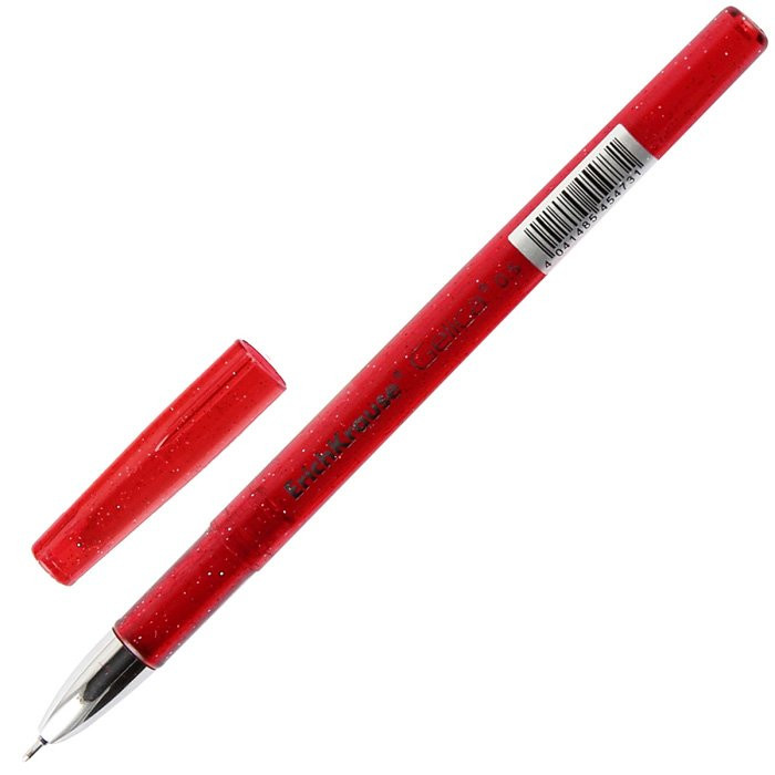 Ручка гелевая проз.корп. (ErichKrause) Gelica красный, 0,5мм, игла арт.45473 (Ст.12)