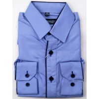 Сорочка детская длинный рукав размерный ряд 29/116-122-36/158-164  цвет голубой Brostem арт.107Hd