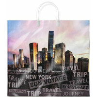 Пакет ПВД пластм. ручки 38*35+10 90мкм Сити