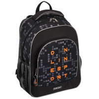 Рюкзак для мальчиков школьный (ErichKrause) ErgoLine Game Over черный 28x39x14 см арт.52226