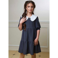 Платье для девочки (ГЕРМИОНА) ткань 07 арт.55250-07 размер 34/134-46/170 цвет синий