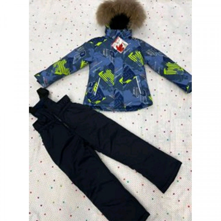 Комплект зимний для мальчика (MULTIBREND) арт.dyl-D9-28-1 (брюки+куртка)  цвет синий