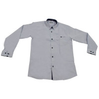 Сорочка детская приталенная длинный рукав размерный ряд 29/116-36/158-164  цвет белый Brostem арт.1LD034+5d**