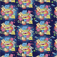 Бумага упаковочная 70*100см "Зубастик" арт.76841