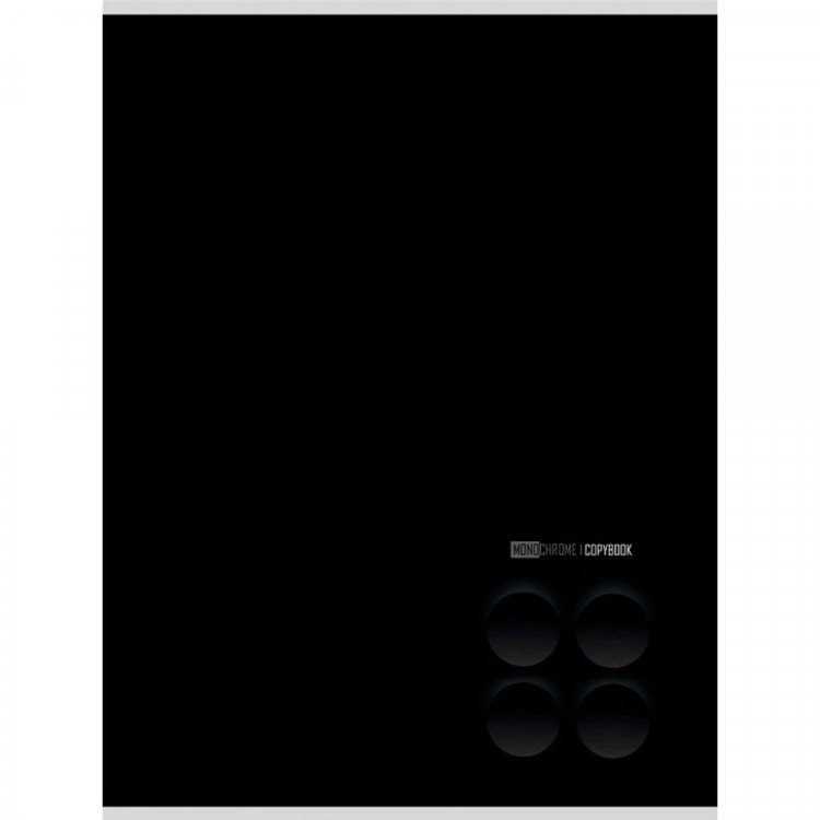 Тетрадь А4 клетка 96 листов скоба второй блок (Remix) Минимализм в черном цветная мелованная обложка арт.96-8961