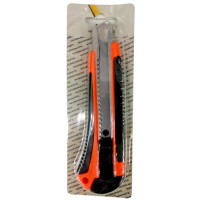 Нож канцелярский 18мм WorkMate металлическая направляющая, резиновые вставки арт.070000900