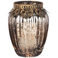 Подсвечник металл/стекло 11см "Дубай" арт.132-104