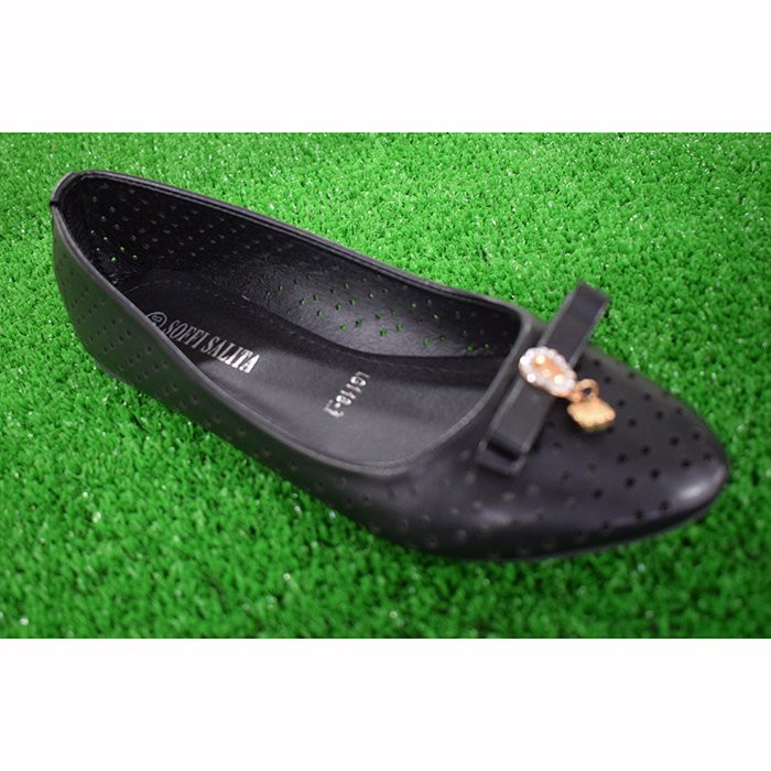 Туфли для девочки (SOFFI SALITA) черные верх-искусственная кожа подкладка-искусственная кожа размерный ряд 36-41 арт.LG118-1