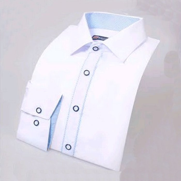 Сорочка подростковая приталенная длинный рукав размер 38/164-170(S) цвет белый Brostem арт.9LX87+1**