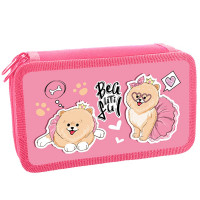 Пенал 2 отделения (ОНИКС) ПКТ 11-20 Модные собачки 190х110мм полиэстер
