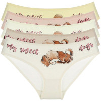 Трусы для девочки арт.4171NP размер 34/134-140 (8/9) цвет в ассортименте 100% хлопок