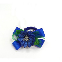 Резинка для волос "Лето" Василек ручн. работа