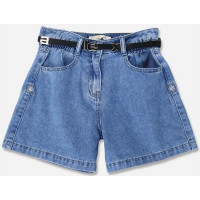 Шорты для девочки арт Deloras 21790 размер 34/134-44/164 цвет джинсовый синий