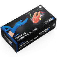 Перчатки латексные High Risk синие  размер L без индивидуальной упаковки 1 пара