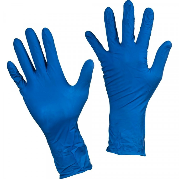 Перчатки латексные High Risk синие  размер L без индивидуальной упаковки 1 пара