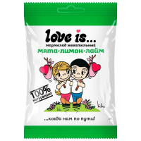 Жевательный мармелад LOVE IS 20гр, ЖуйМиксик, Мята-Лимон-Лайм  (Ст.8)