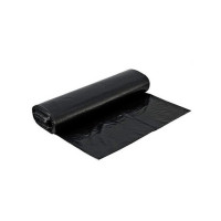 Пакеты для мусора 120л 10штук в рулоне ПВД черные 40 микрон