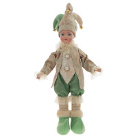 Игрушка декор. "Клоун" 46см муз.с движением, цв.золото/зеленый арт.807231