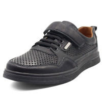 Полуботинки для мальчика (B&G) черный верх-искусственная кожа подкладка-искусственная кожа размерный ряд 36-41 артикул dz-8792-4A