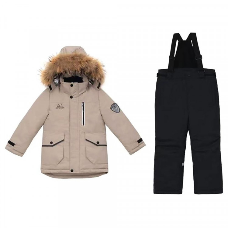 Комплект зимний для мальчика (MULTIBREND) арт.hty-T2267-1 (брюки+куртка)  цвет серый
