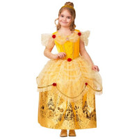 Костюм для девочки Принцесса Белль (платье,рукава,корона,брошь,подъюбник) р.28/110-34/134 арт.1927