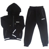 Костюм спортивный для мальчика арт.158 размерный ряд 30/116-46/170 цвет черный