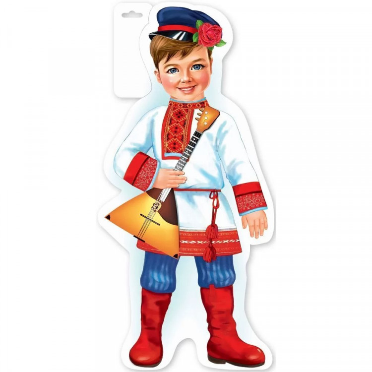 Плакат "Мальчик в русском костюме" 44*21см арт.3001506