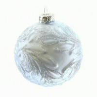 Шар стекло без упаковки /1шт/ 08см цв.голубой арт.754063